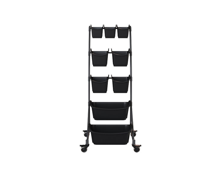 2-in-1 Vertical Garden 53" x 19" x 20" - Gray/Black