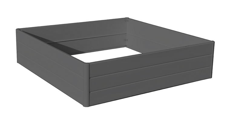 Raised Garden Bed 44.5" x 44.5" x 11.5" – Slate Gray