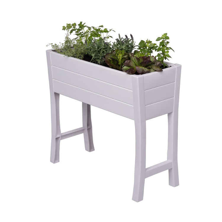 Elevated Garden Bed 35.5" x 15" x 32" – White