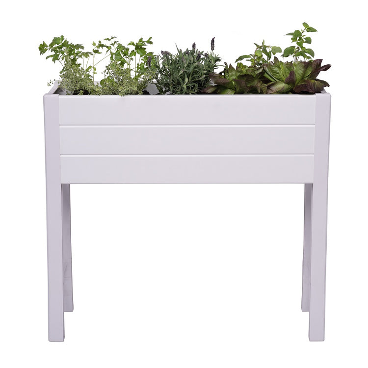 Elevated Garden Bed 35.5" x 15" x 32" – White