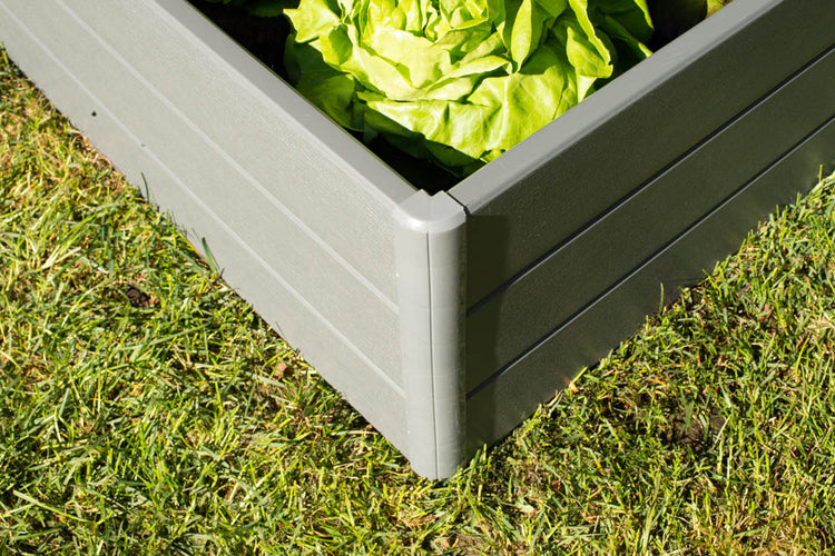 Raised Garden Bed 44.5" x 44.5" x 11.5" – Slate Gray